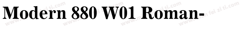 Modern 880 W01 Roman字体转换